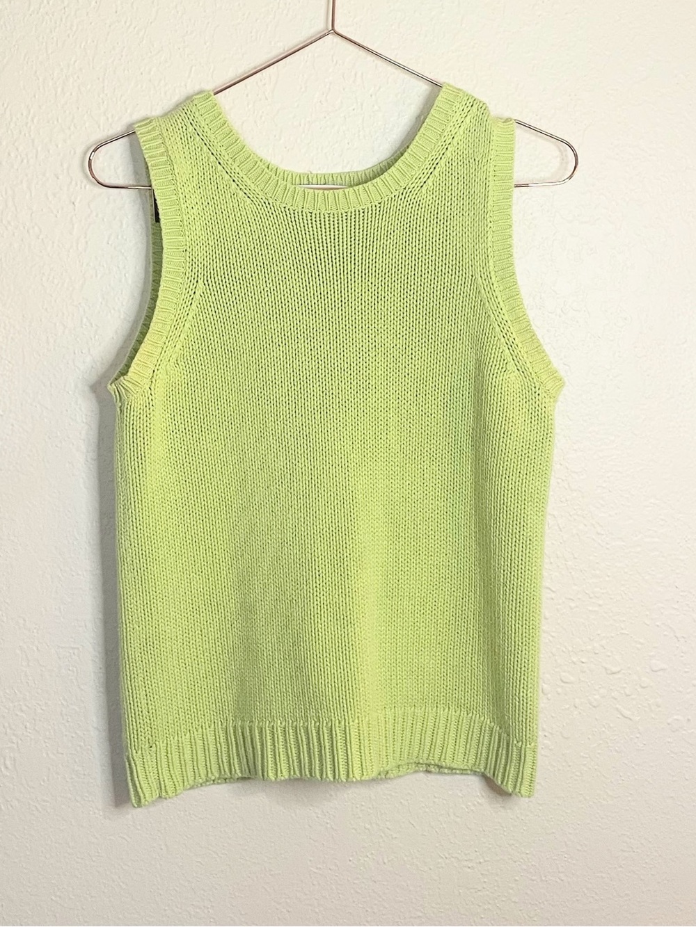 Bagatelle 100% Cotton Knit Sweater Tank Medium